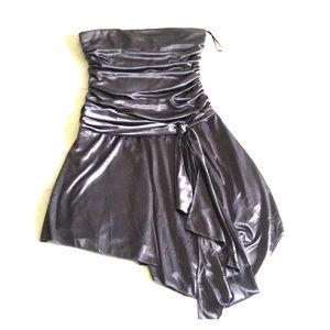 Wrapper strapless dress